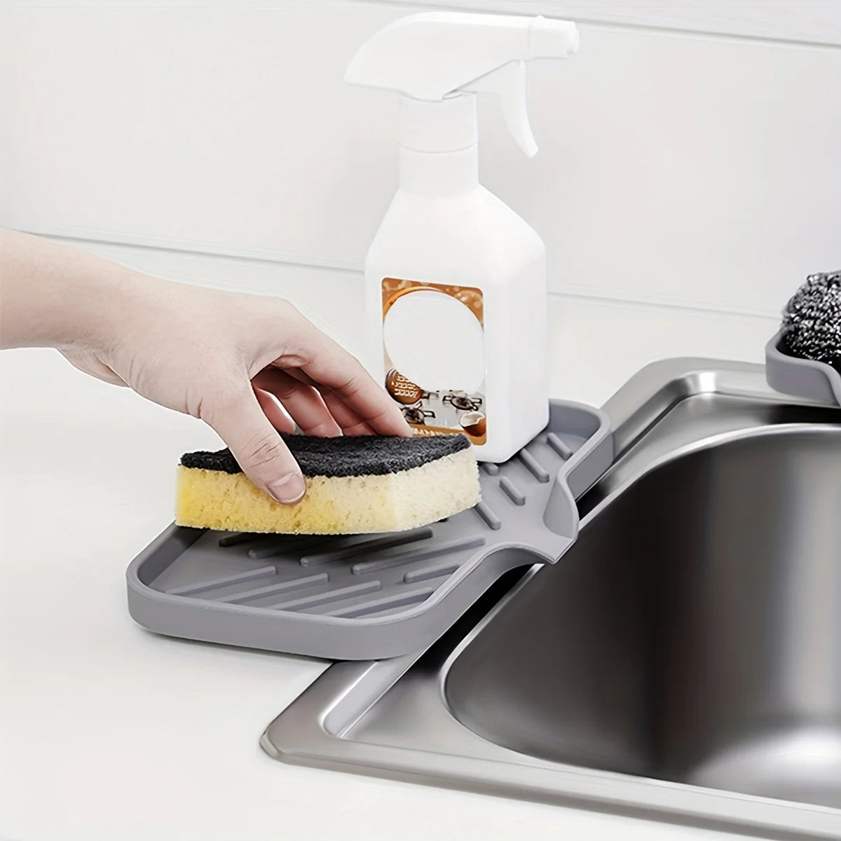 {{Porte-savon & porte-éponge en silicone}} – Produit tendance La Petite Trend.