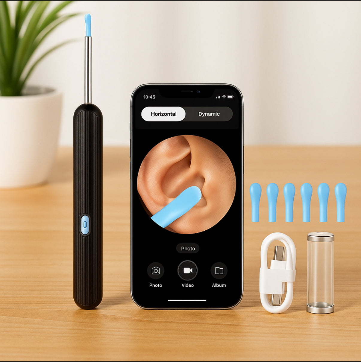 {{Nettoyeur visuel de cire d'oreille avec caméra}} – Produit tendance La Petite Trend.
